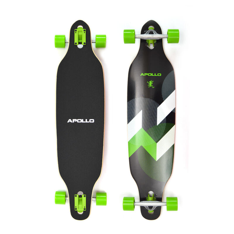 Twin Tip DT Longboard 38" aus mehrlagigem Holz für idealen Flex & Stabilität