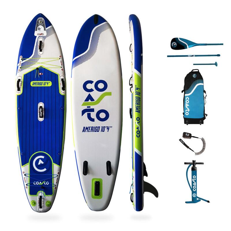 Nafukovací paddleboard COASTO Amerigo 10'4''x33''x5'' BLUE/WHITE