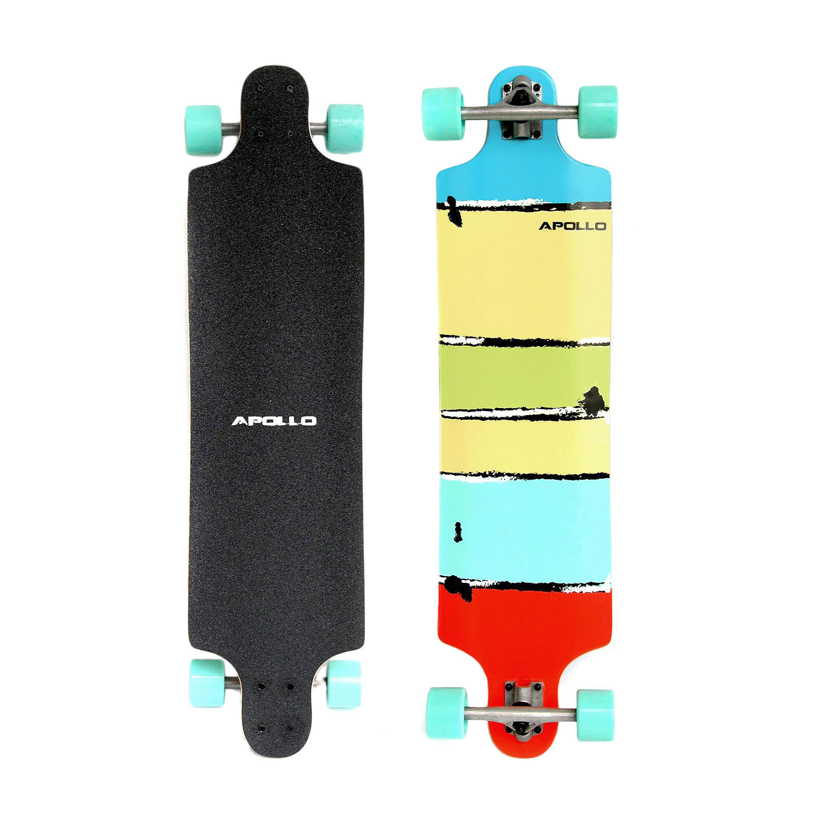 APOLLO Twin Tip DT Longboard 38" aus mehrlagigem Holz für idealen Flex & Stabilität