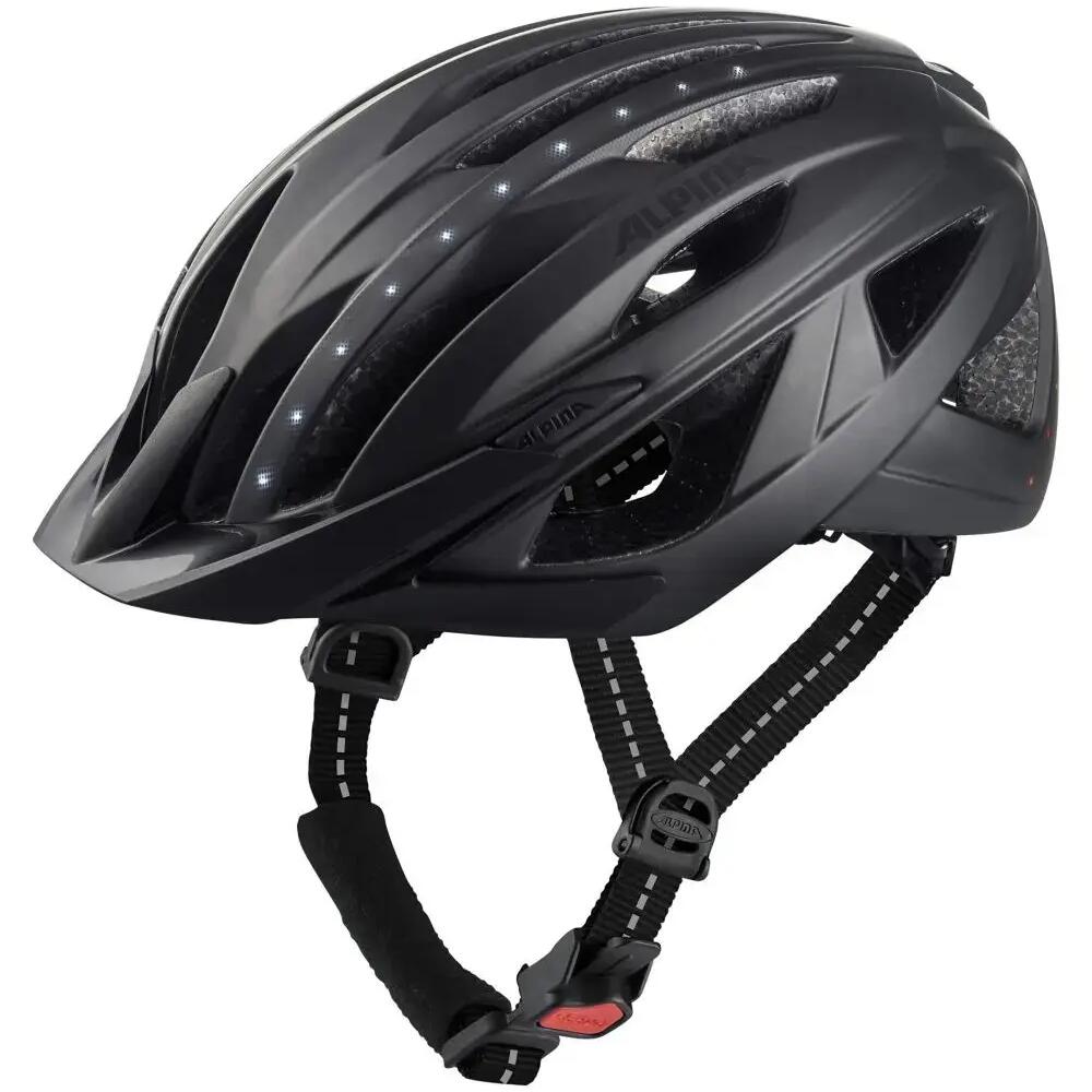 Olympic Sportswear Alpina Urban Helmet Haga LED - Matte Black