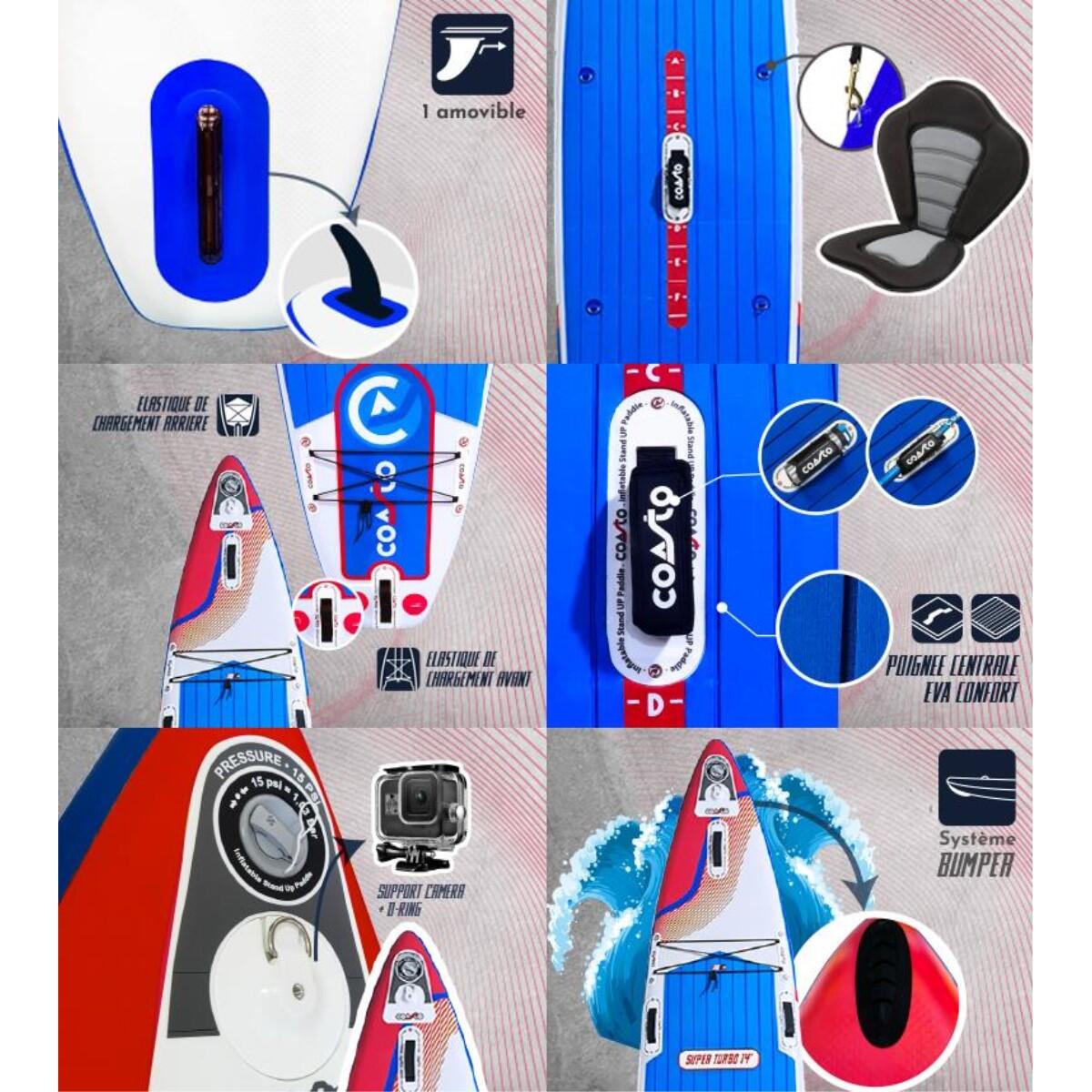 Deska SUP dmuchana Race Super Turbo Dropstitch TTS 427x71x15cm 14'x28x6" 5/7