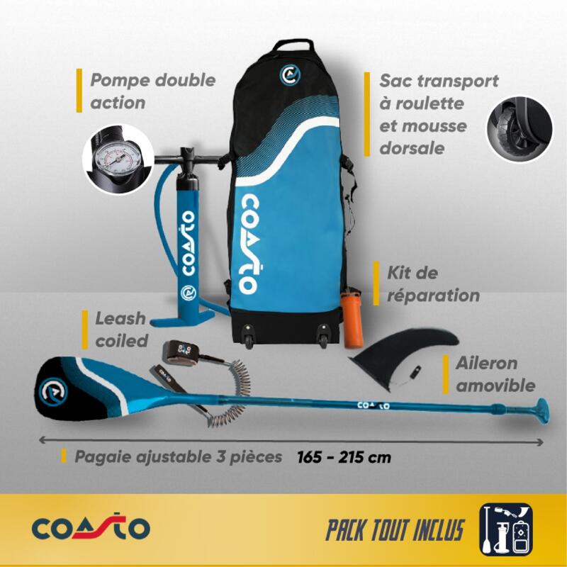 Stand Up Paddle Gonfiabile All-Round Argo DS TTS 335x84x15cm 11'x33"x6"