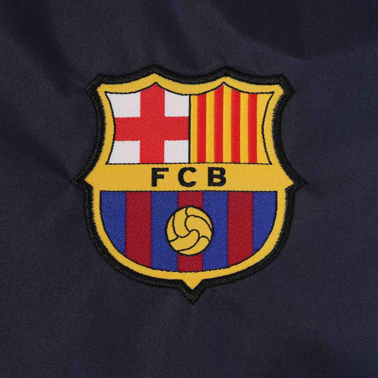 FC Barcelona Mens Jacket Shower Windbreaker OFFICIAL Football Gift 3/6