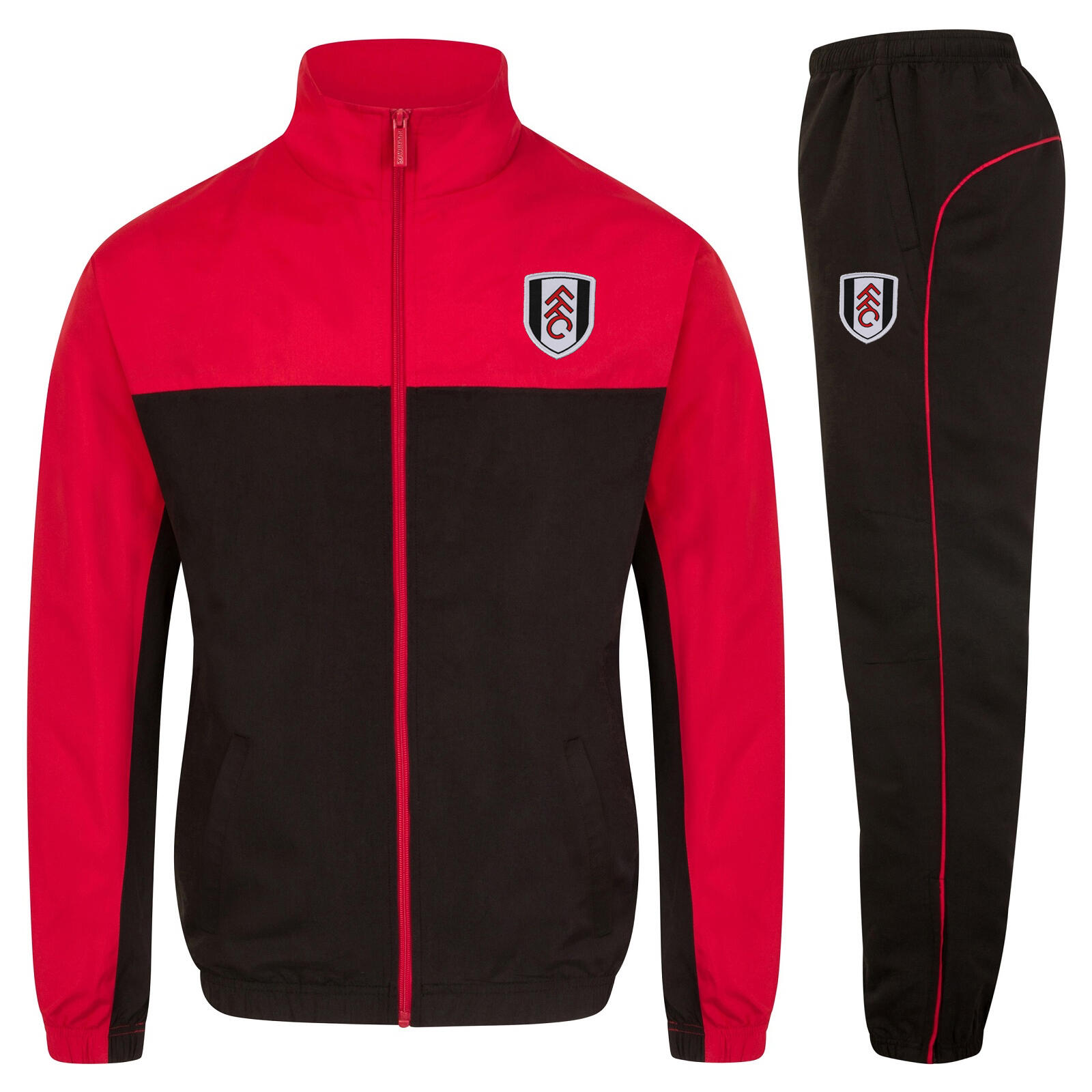 Fulham FC Boys Tracksuit Jacket & Pants Set Kids OFFICIAL Football Gift 1/5