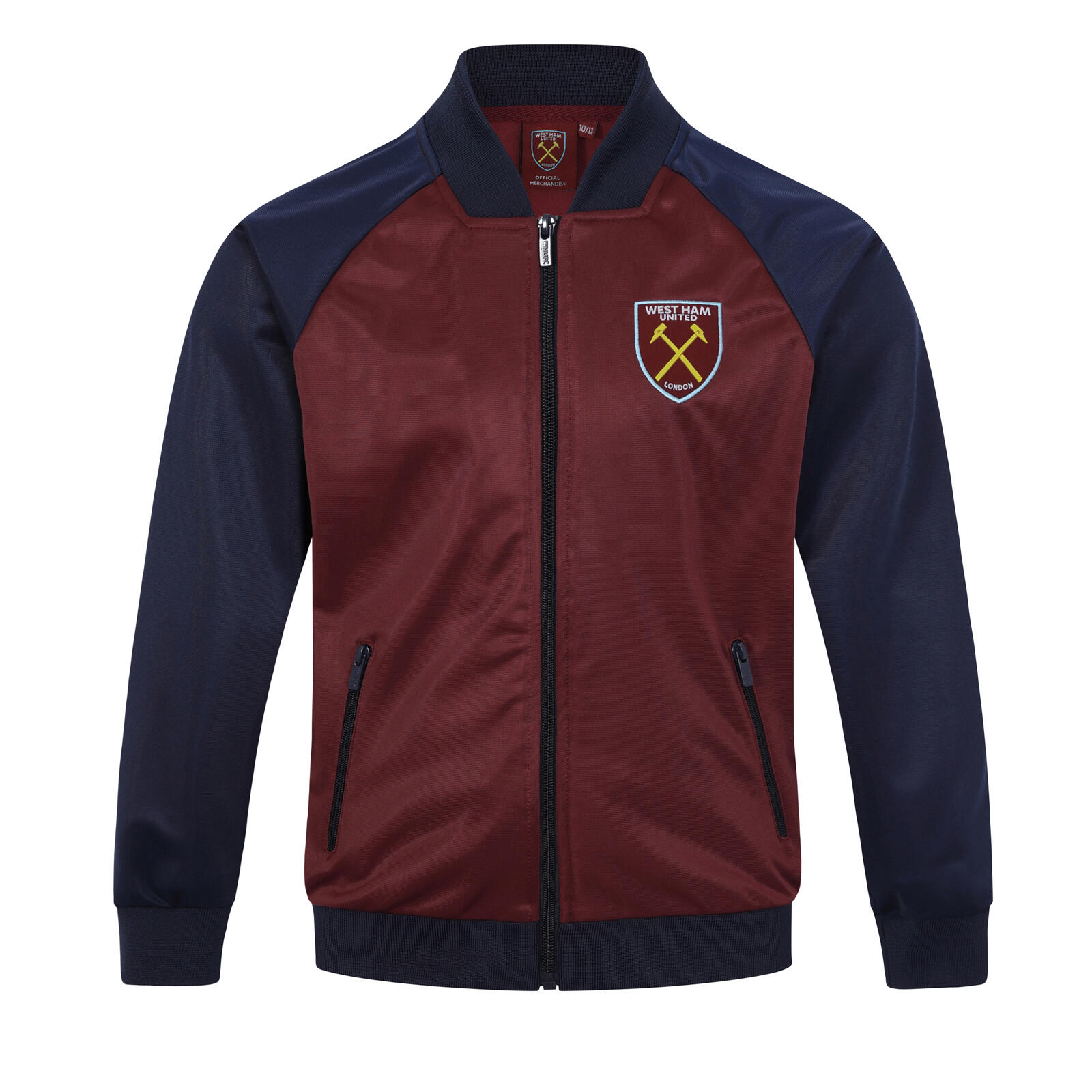 WEST HAM UNITED West Ham United Boys Jacket Track Top Retro Kids OFFICIAL Football Gift