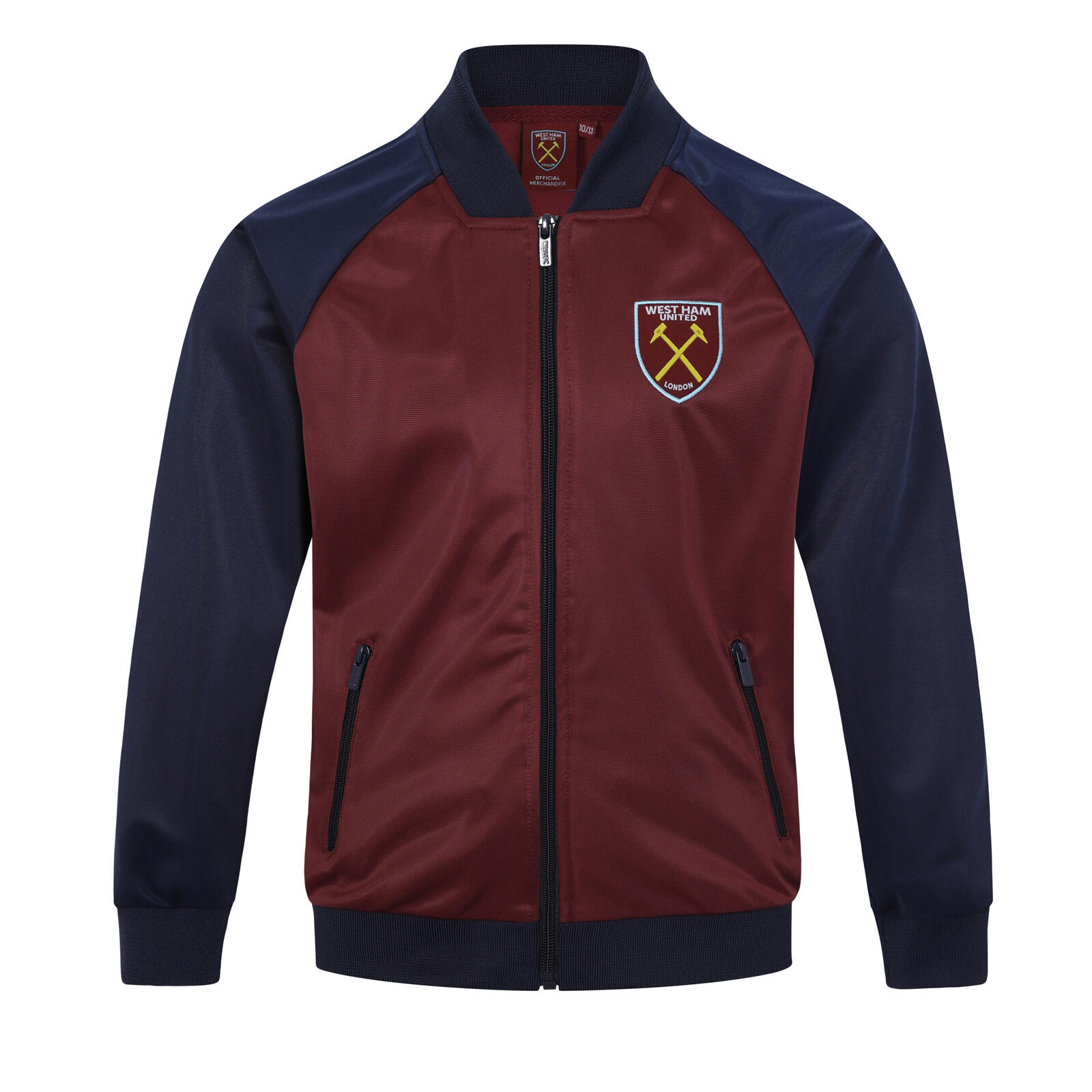 West Ham United Boys Jacket Track Top Retro Kids OFFICIAL Football Gift 1/5