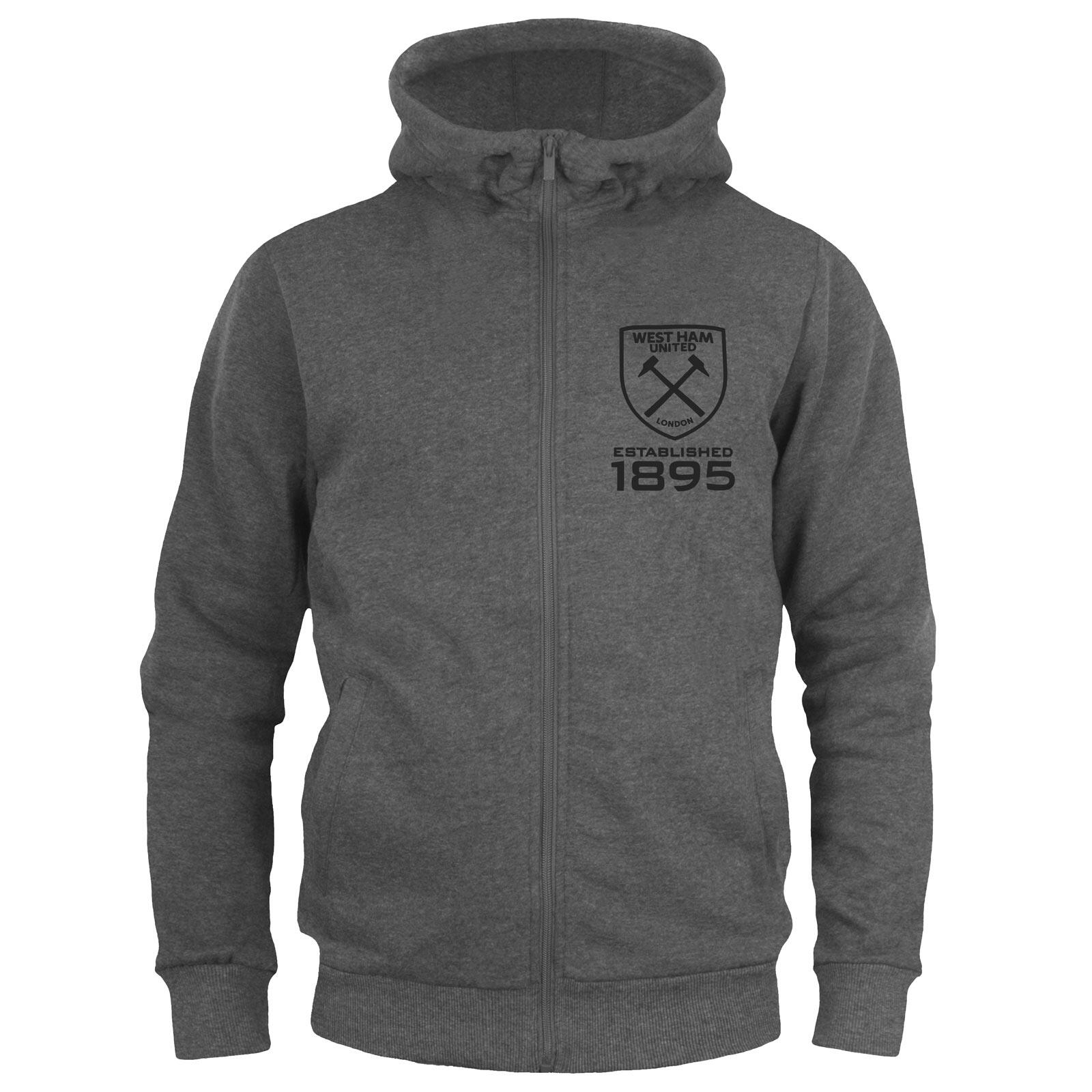 WEST HAM UNITED West Ham United Boys Hoody Zip Fleece Kids OFFICIAL Football Gift