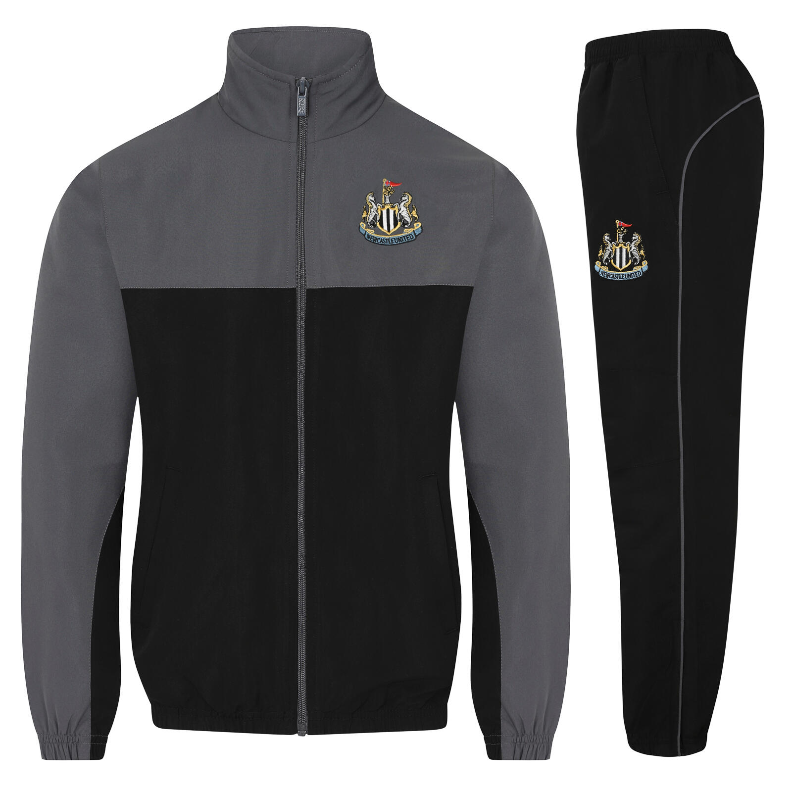 NEWCASTLE UNITED Newcastle United Mens Tracksuit Jacket & Pants Set OFFICIAL Football Gift