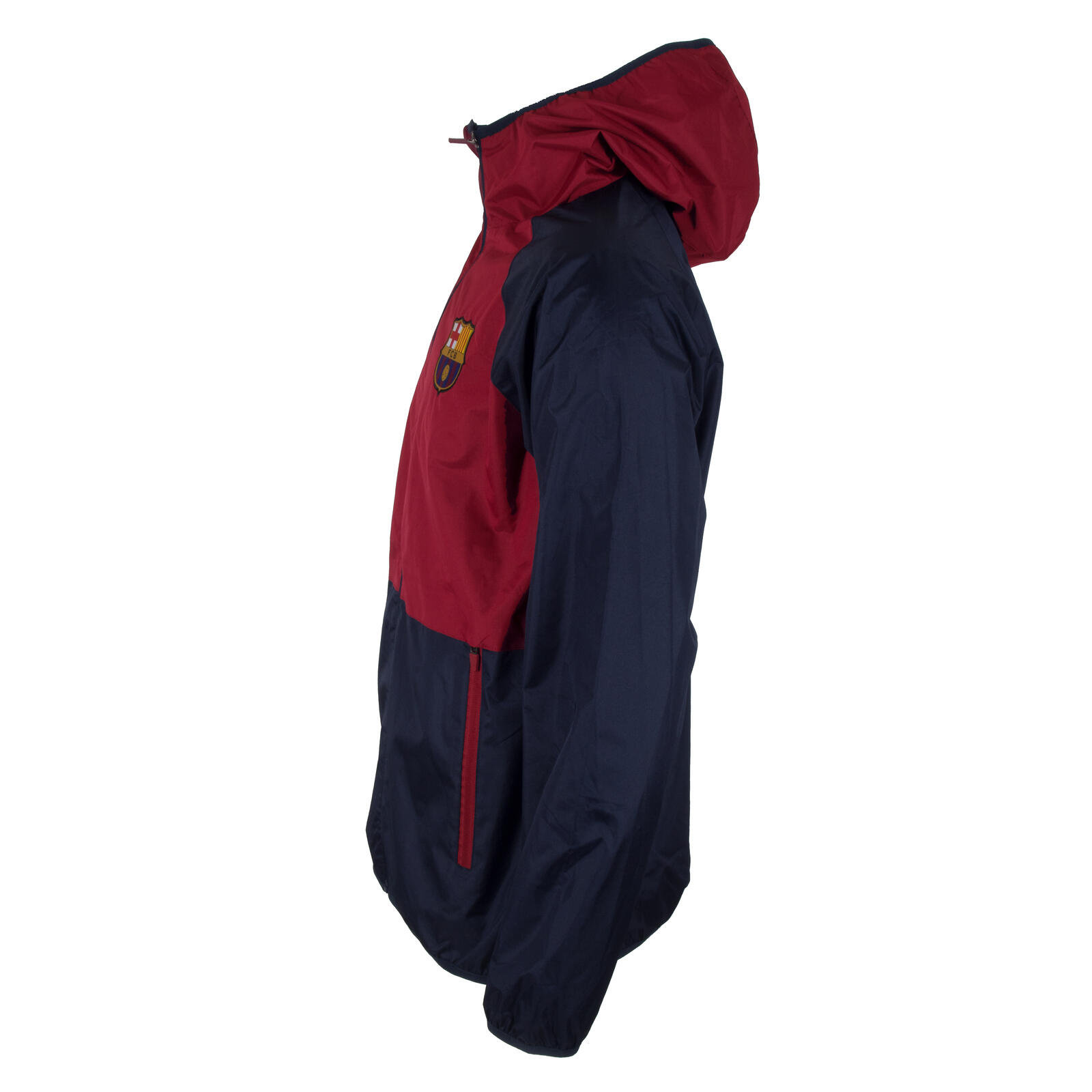 FC Barcelona Mens Jacket Shower Windbreaker OFFICIAL Football Gift 6/7