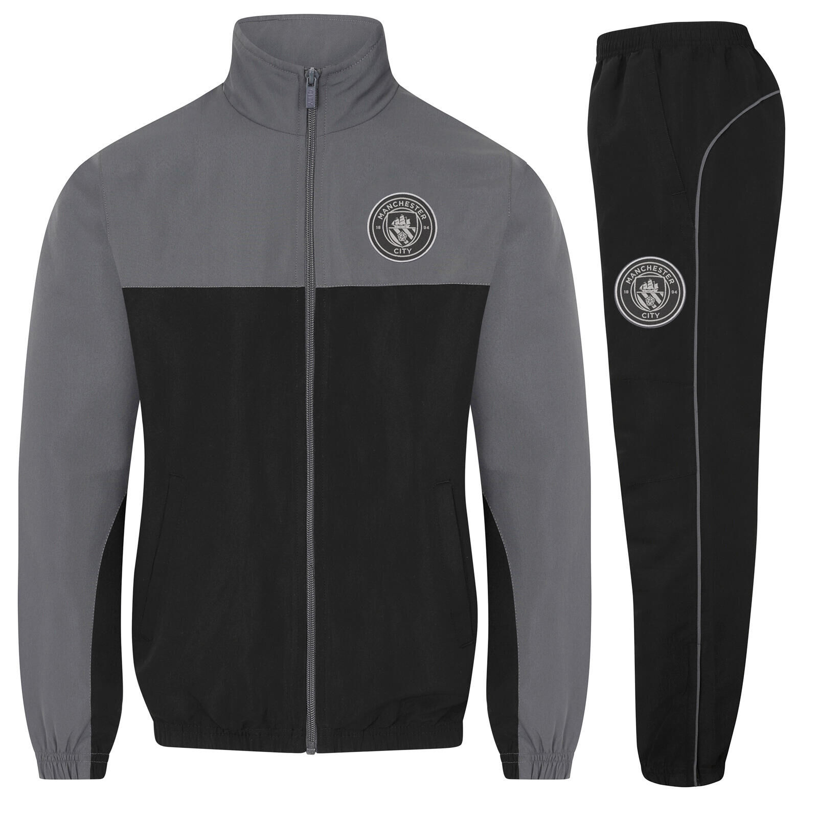 MANCHESTER CITY Manchester City Mens Tracksuit Jacket & Pants Set OFFICIAL Football Gift