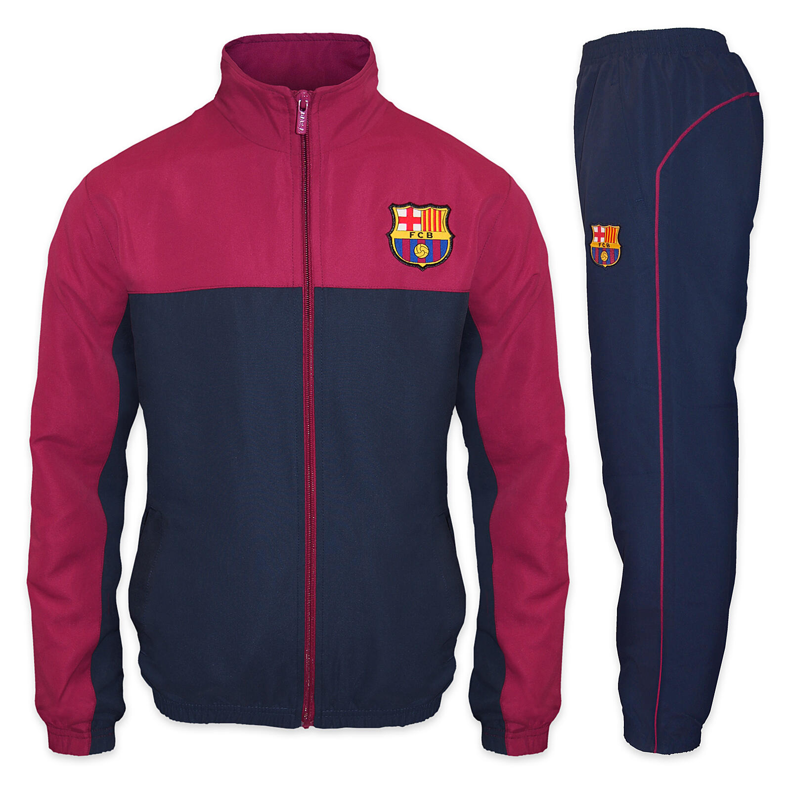 FC Barcelona Boys Tracksuit Jacket & Pants Set Kids OFFICIAL Football Gift 1/3