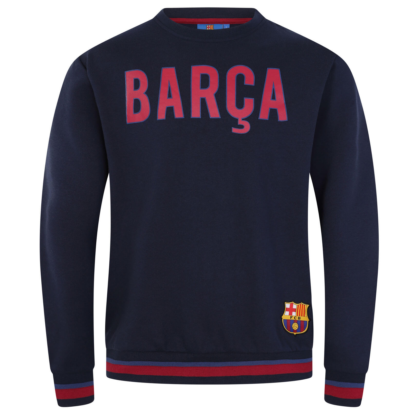 FC Barcelona Mens Sweatshirt Graphic Top OFFICIAL Football Gift 1/5