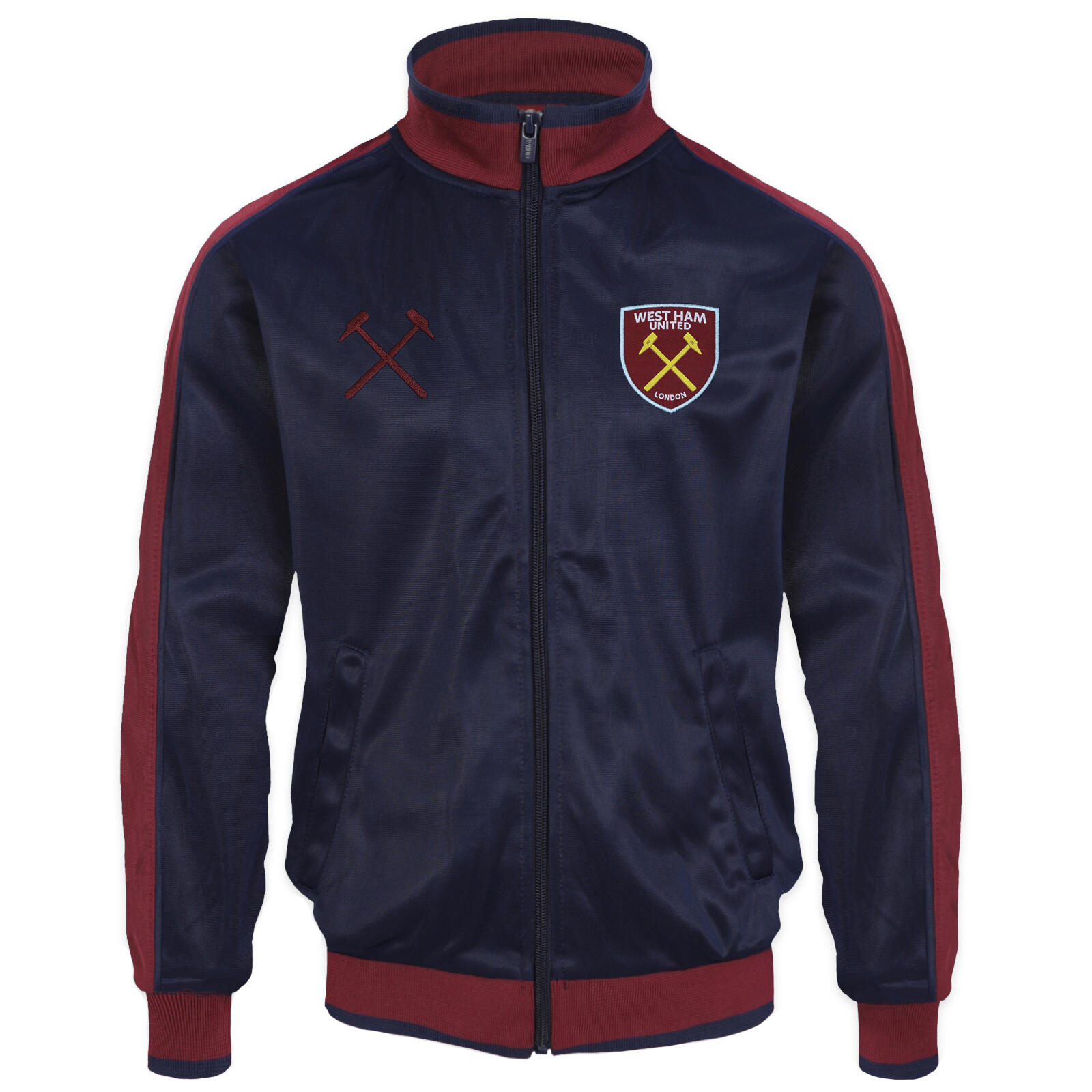 West Ham United Boys Jacket Track Top Retro Kids OFFICIAL Football Gift 1/6