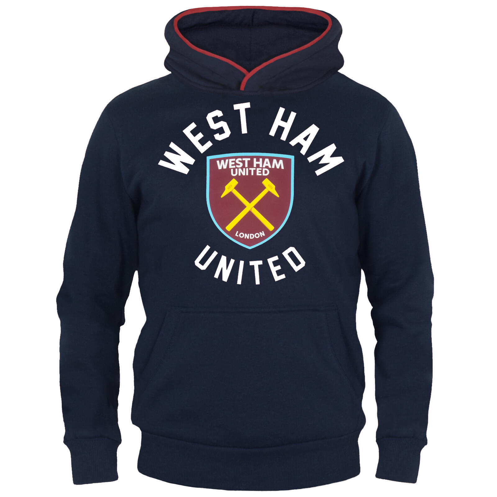 West Ham United Boys Hoody Fleece Graphic Kids OFFICIAL Football Gift 1/2