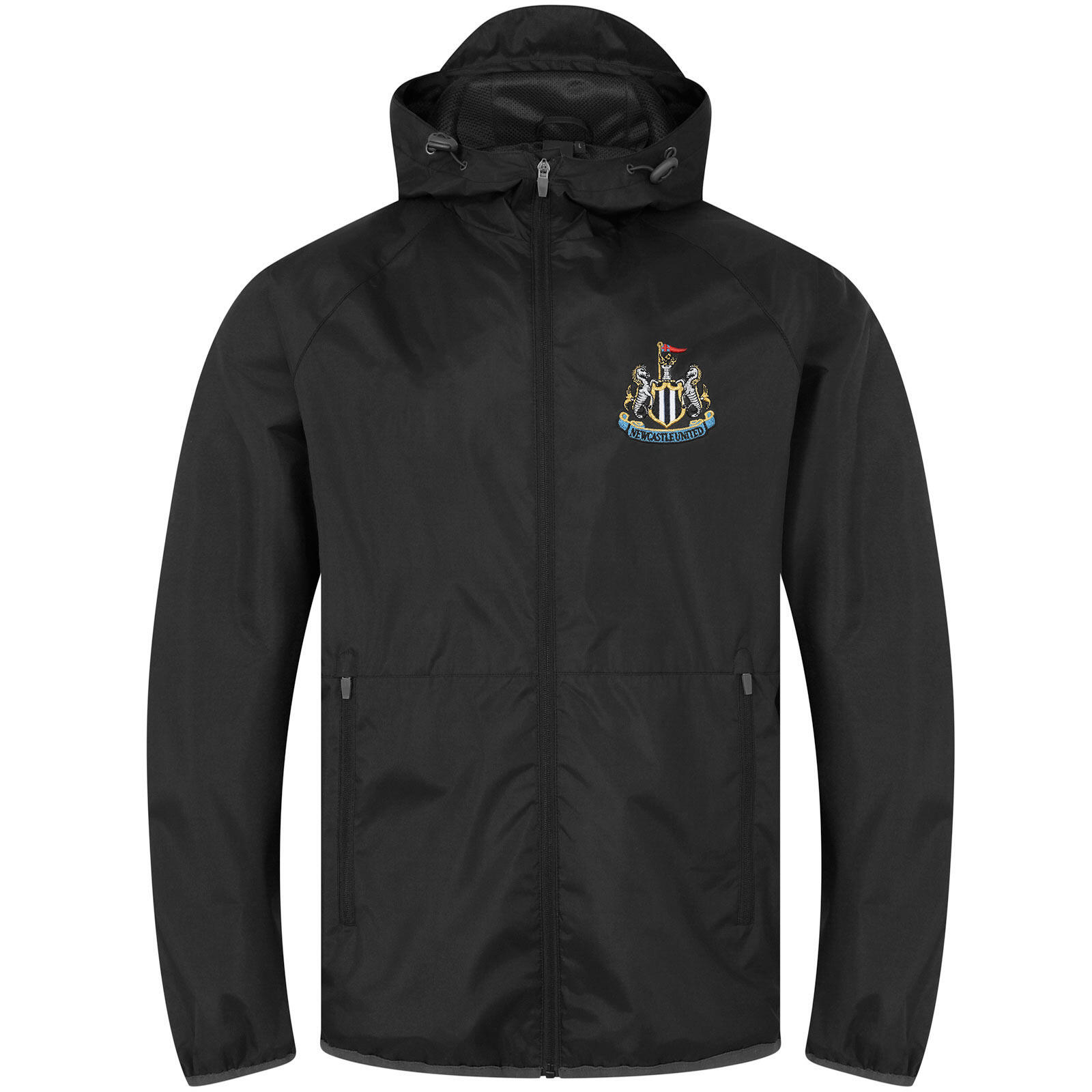 NEWCASTLE UNITED Newcastle United Mens Jacket Shower Windbreaker OFFICIAL Football Gift