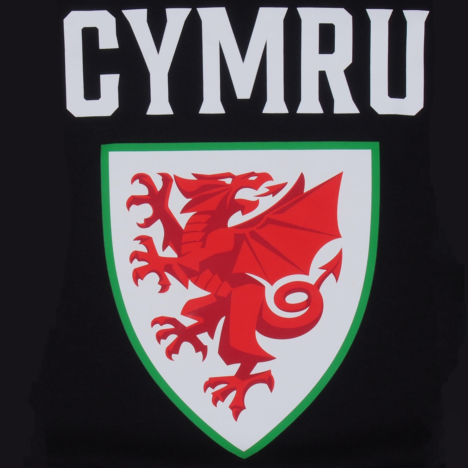 Wales Cymru Mens Hoody Fleece Graphic FAW OFFICIAL Football Gift 2/2