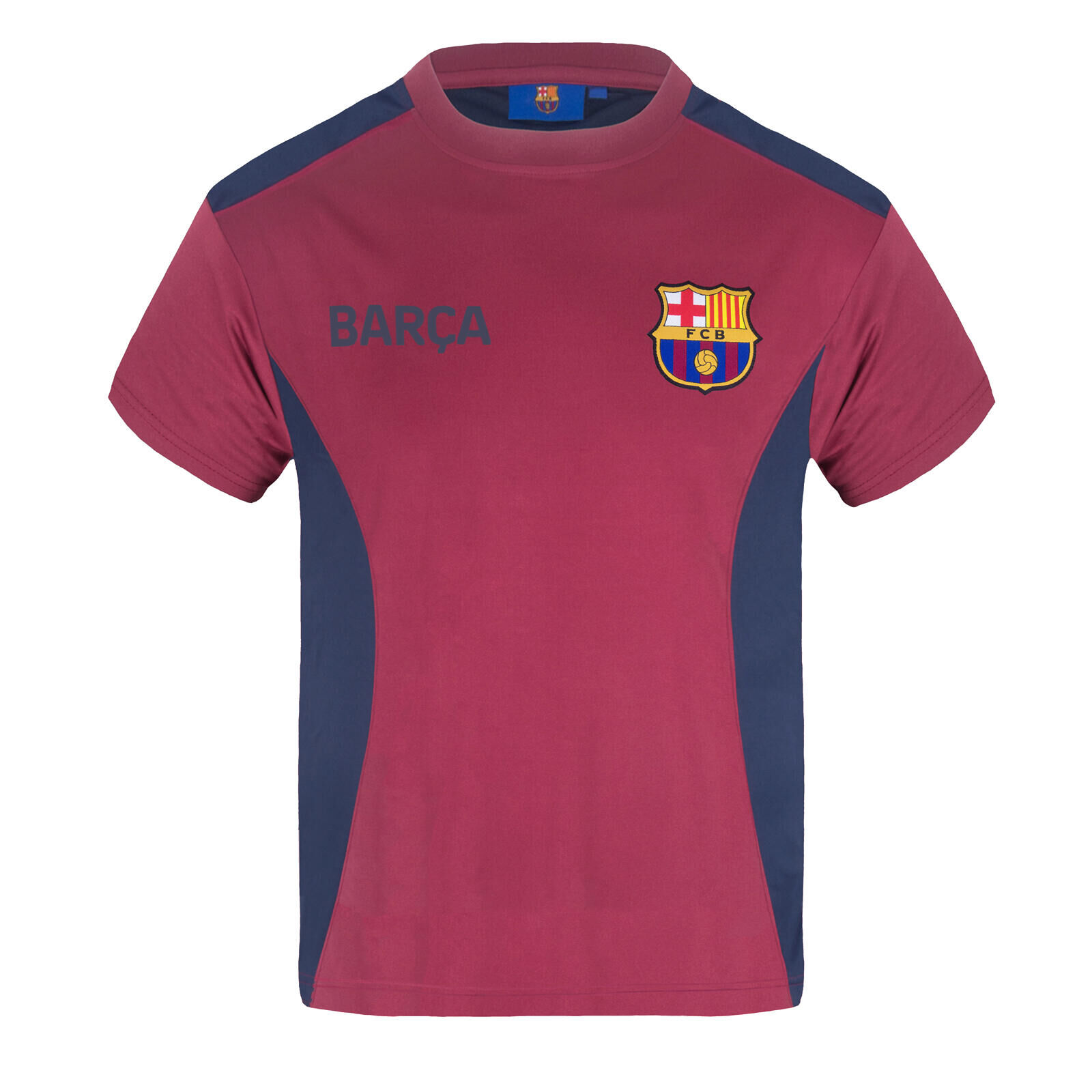FC BARCELONA FC Barcelona Boys T-Shirt Poly Training Kit Kids OFFICIAL Football Gift