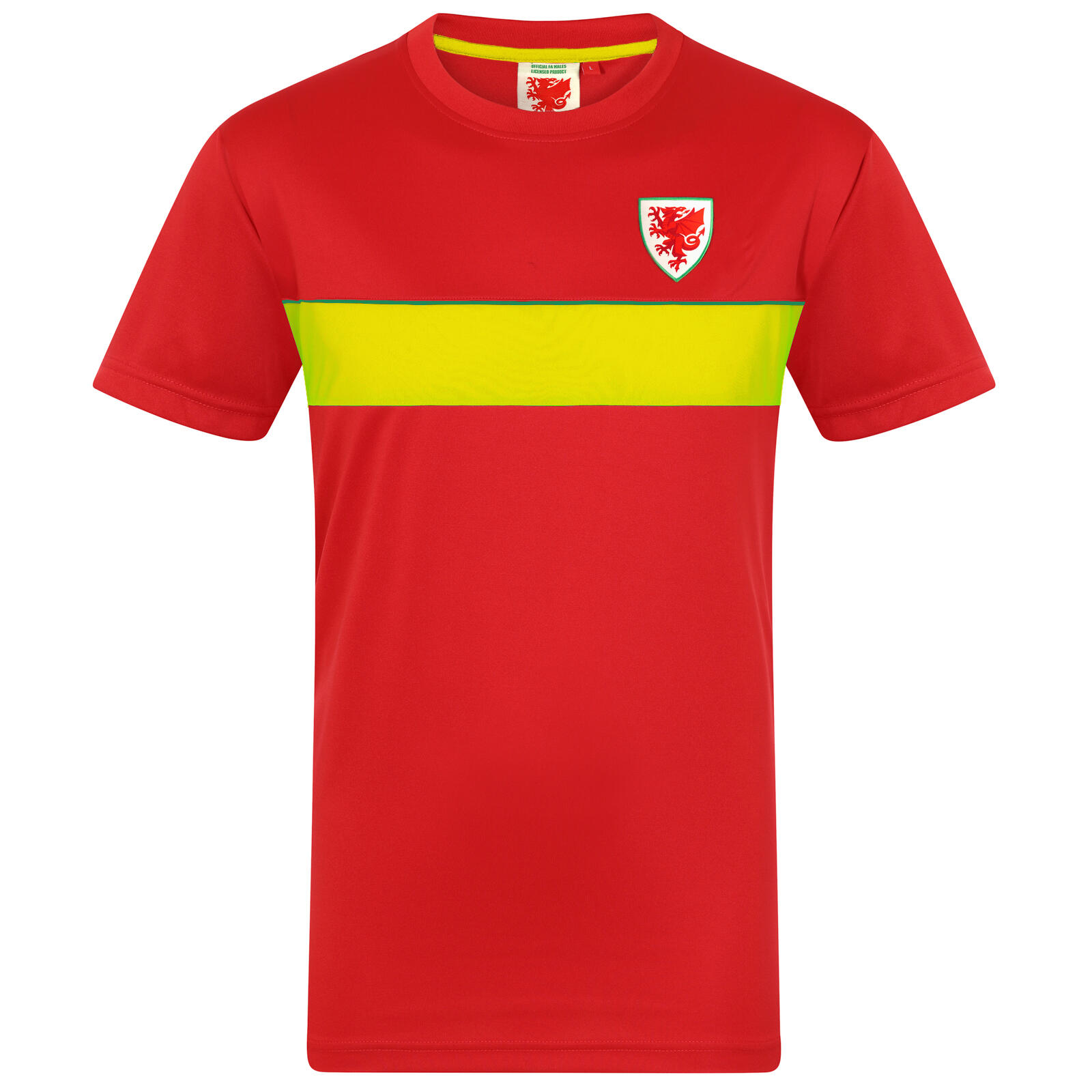 Wales Cymru Mens T-Shirt Poly Training Kit FAW OFFICIAL Football Gift 1/3