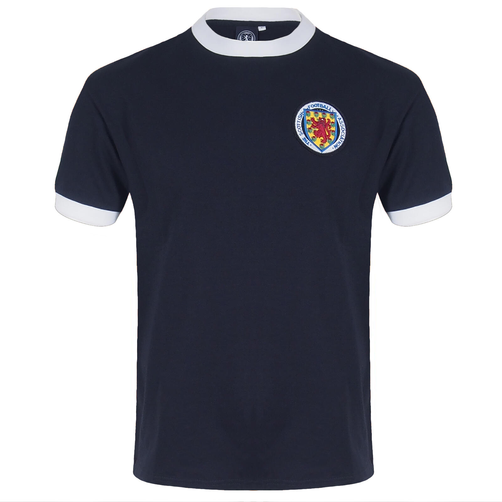 SCOTTISH FA Scotland Official Gift Mens Retro 1967 World Cup Football Kit Shirt Navy