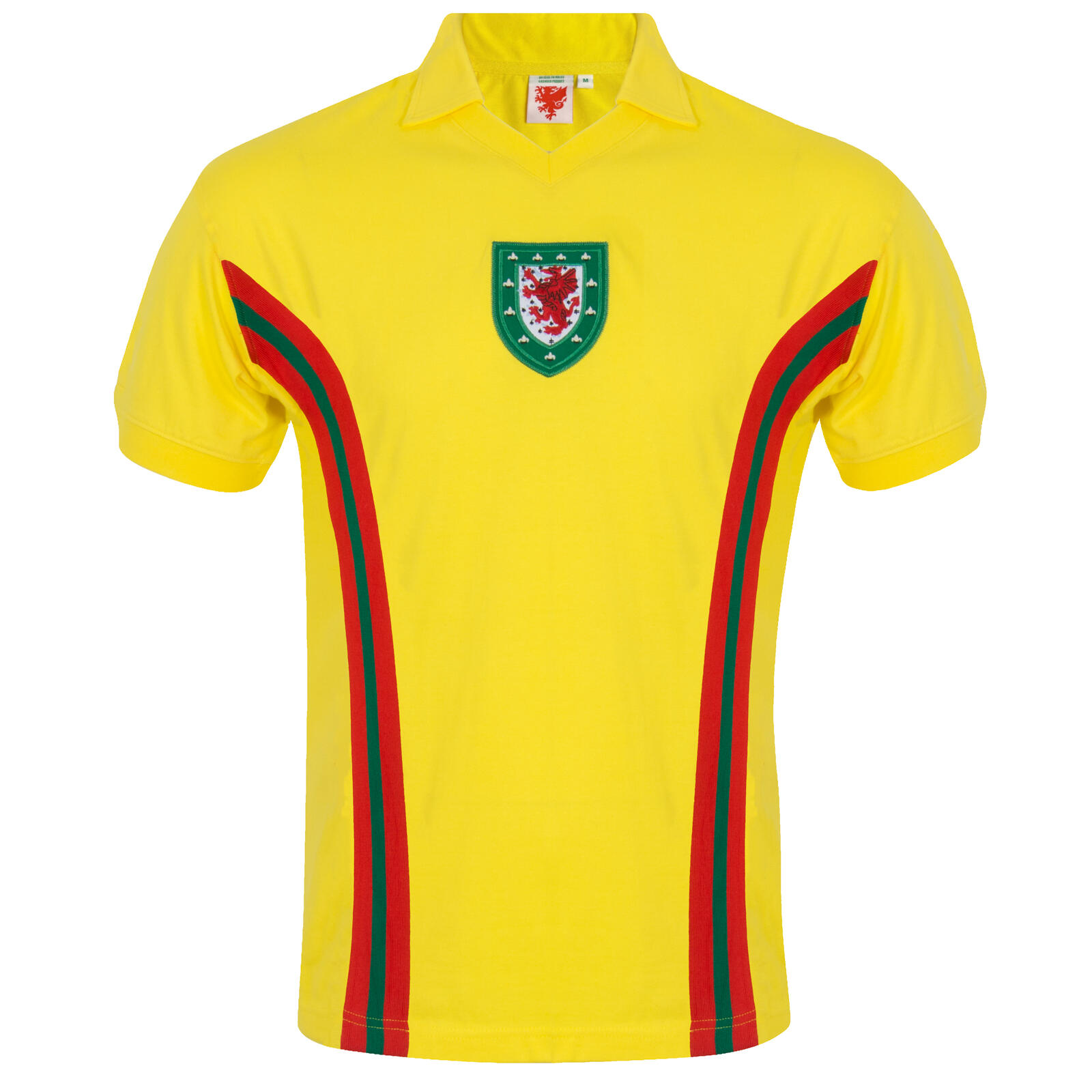 FA WALES Wales Cymru FAW Official Gift Mens Retro 1958/1976/1984 Football Kit Shirt Red