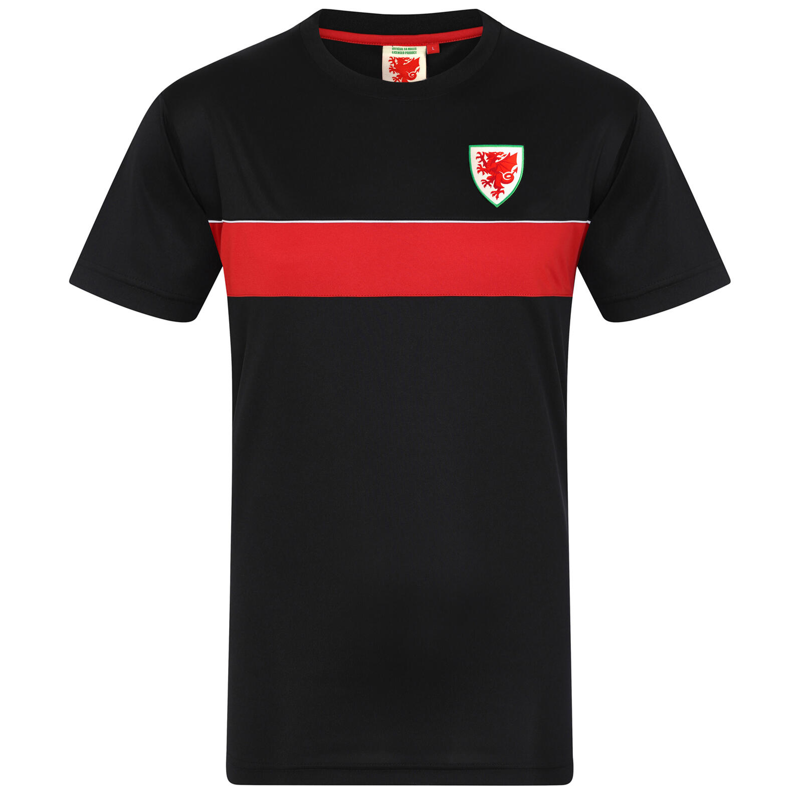 Wales Cymru Mens T-Shirt Poly Training Kit FAW OFFICIAL Football Gift 1/3