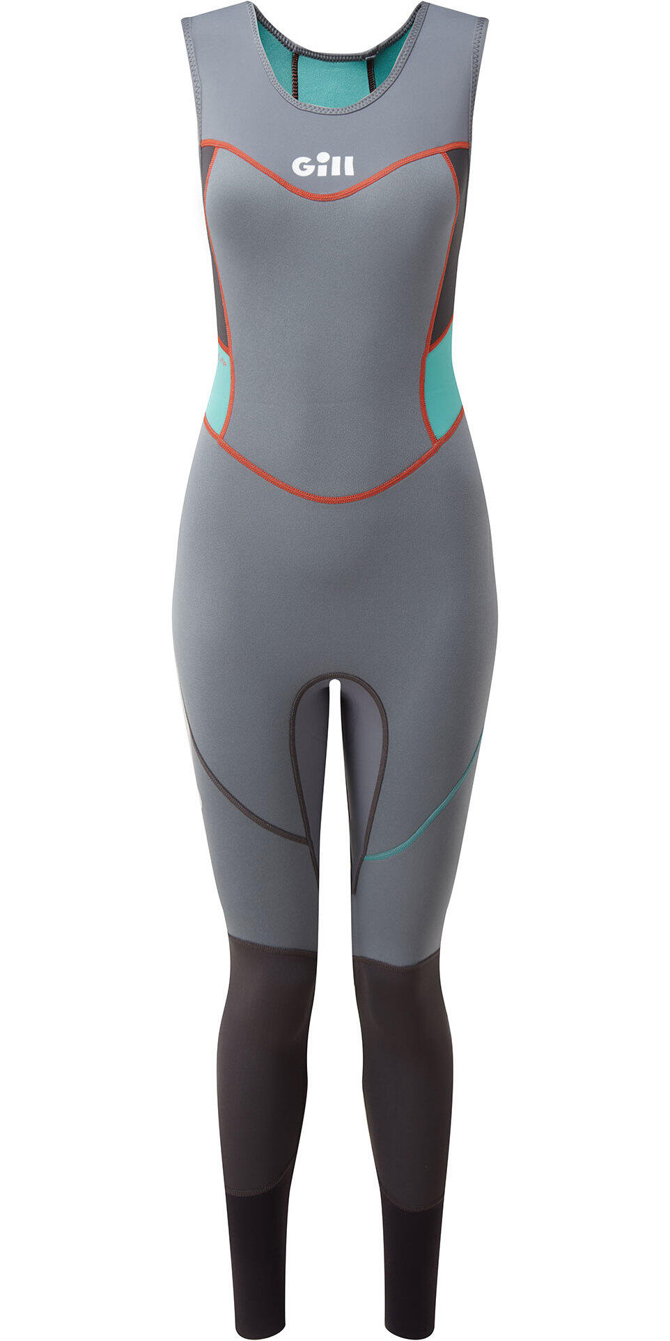 Mujer Zenlite 2mm Flatlock Skiff Neopreno - Steel Grey 2/3