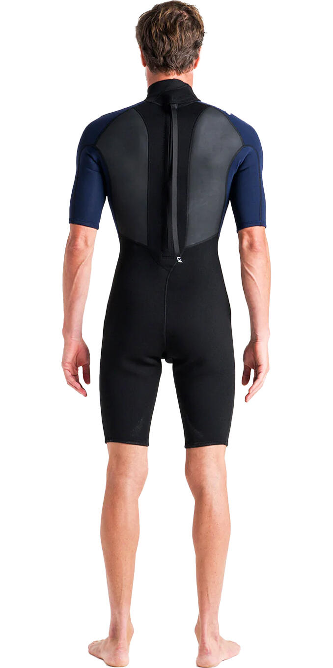 C-Skins Hommes Element 2 3/2mm Back Zip Shorty Combinaison Néoprène - Black / S 2/5