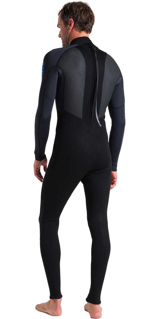 C-Skins Hommes Element 3/2mm Back Zip Combinaison Néoprène - Black / Anthracite 2/5