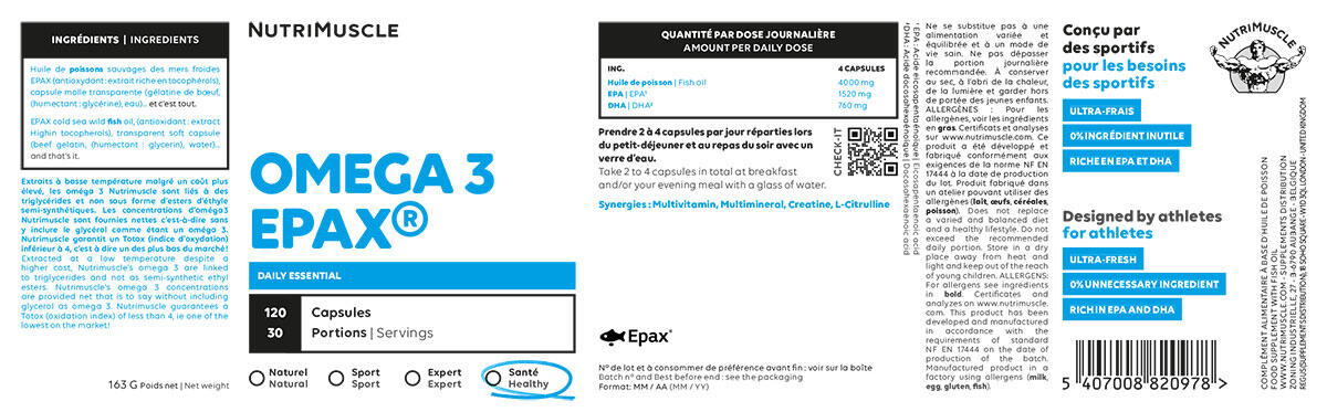Omega 3 - 120 Gélules 6/6