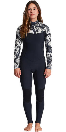 Frauen Salty Dayz 3/2mm Brustreißverschluss Neoprenanzug - In Paradise