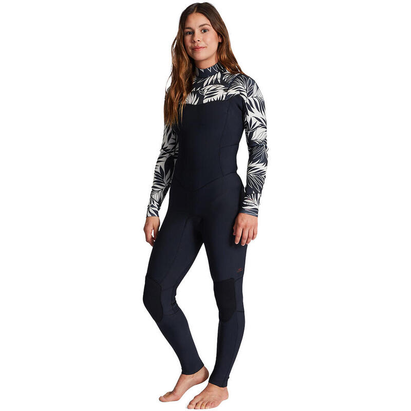 Combinaison de surf 3/2mm Zip Poitrine - Noir - Salty Dayz - Femmes
