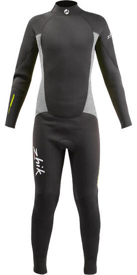 Enfants 3/2mm Back Zip GBS Combinaison Néoprène - Anthracite