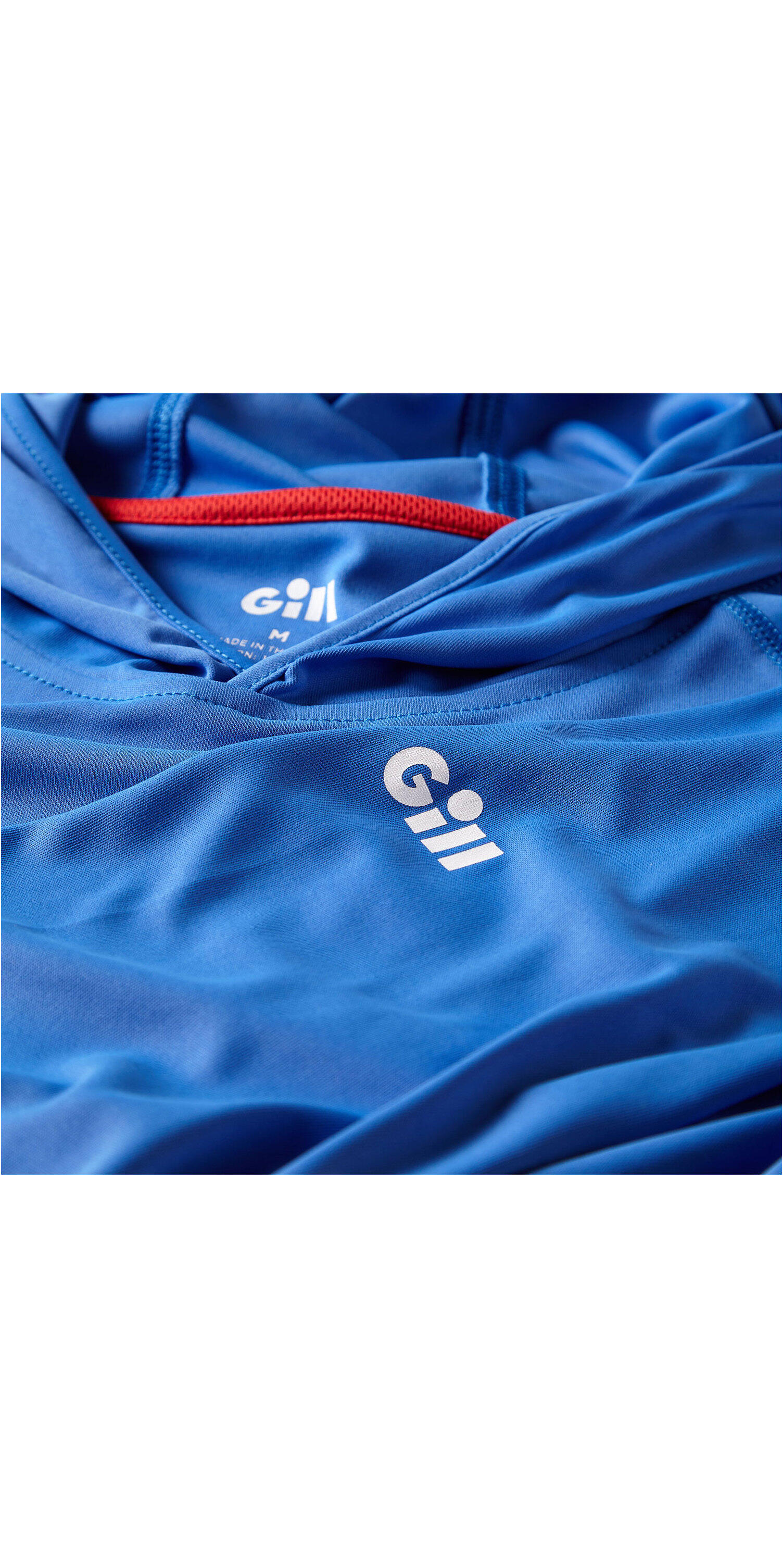 Hombres Uv Tec Sudadera Con Capucha Azul 3/5