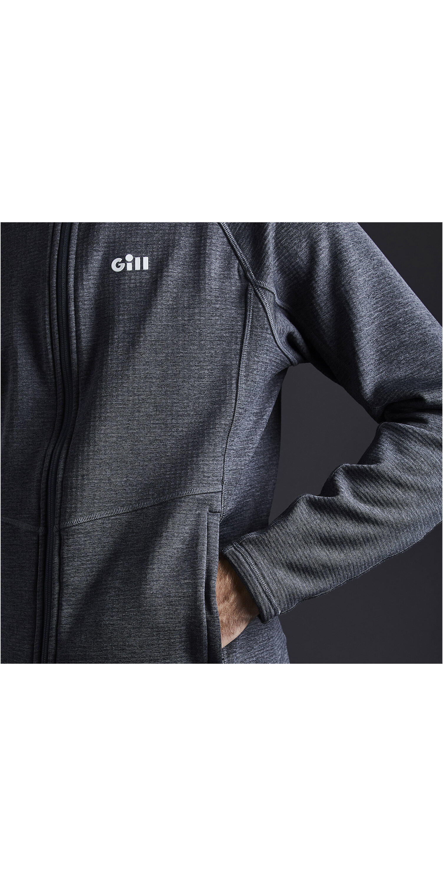 Sudadera Con Capucha De Dardos Hombre - Gris Acero 4/7