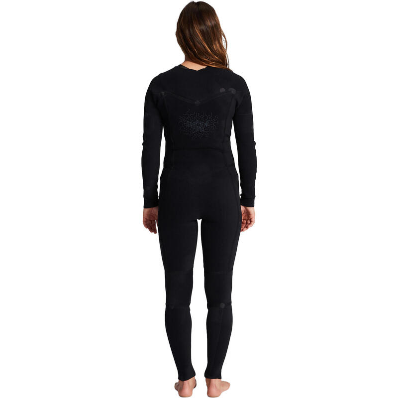 Combinaison de surf 3/2mm Zip Poitrine - Noir - Salty Dayz - Femmes