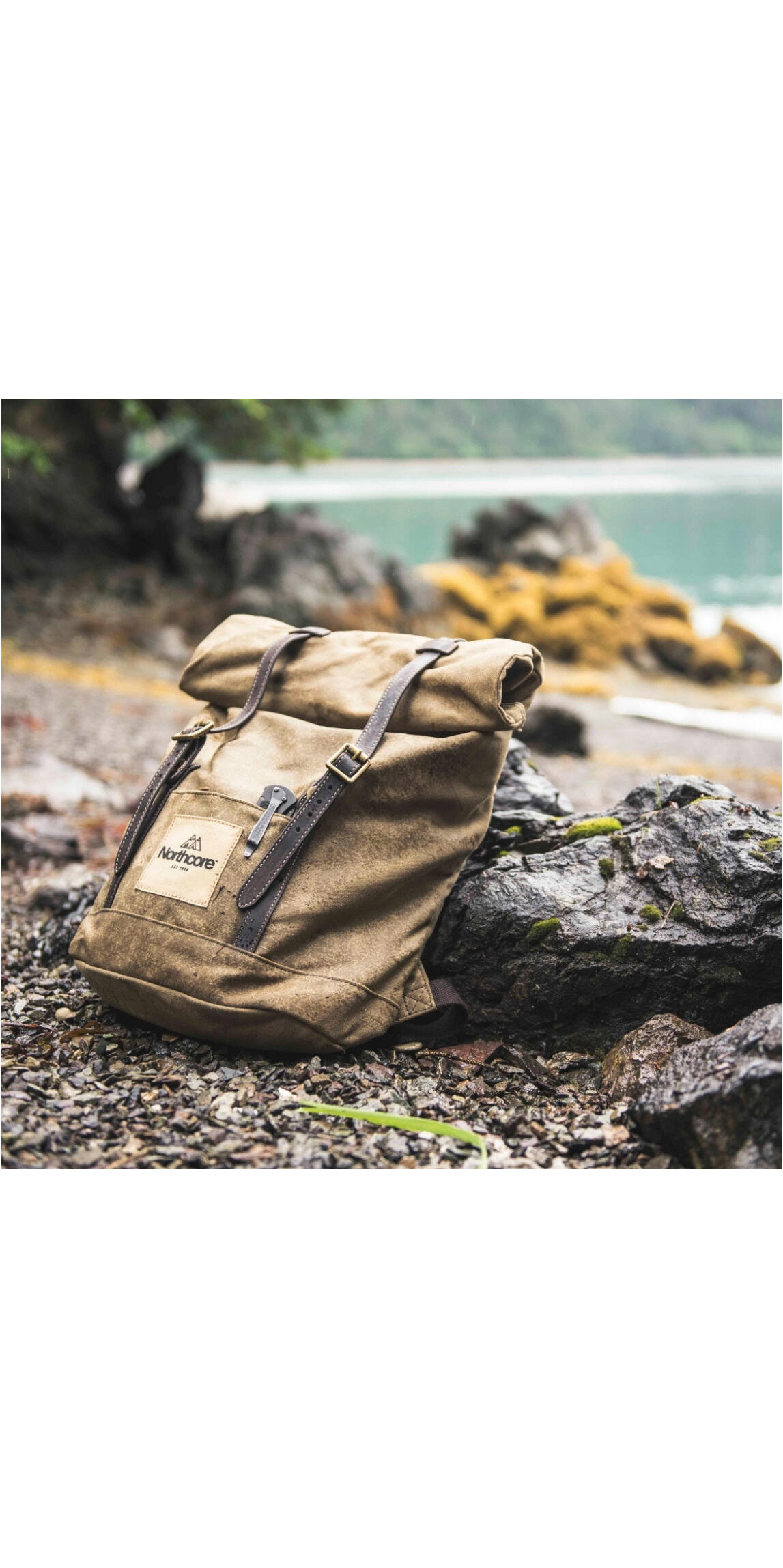 Waxed Canvas Back Pack - Chocolat 4/4