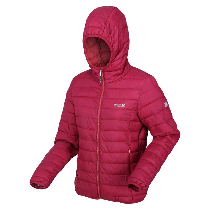 Doudoune HILLPACK Femme (Rouge foncé / Corail clair)