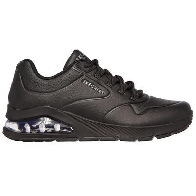 Zapatillas Deportivas Caminar Mujer Skechers 155543_BBK Negras con Cordones