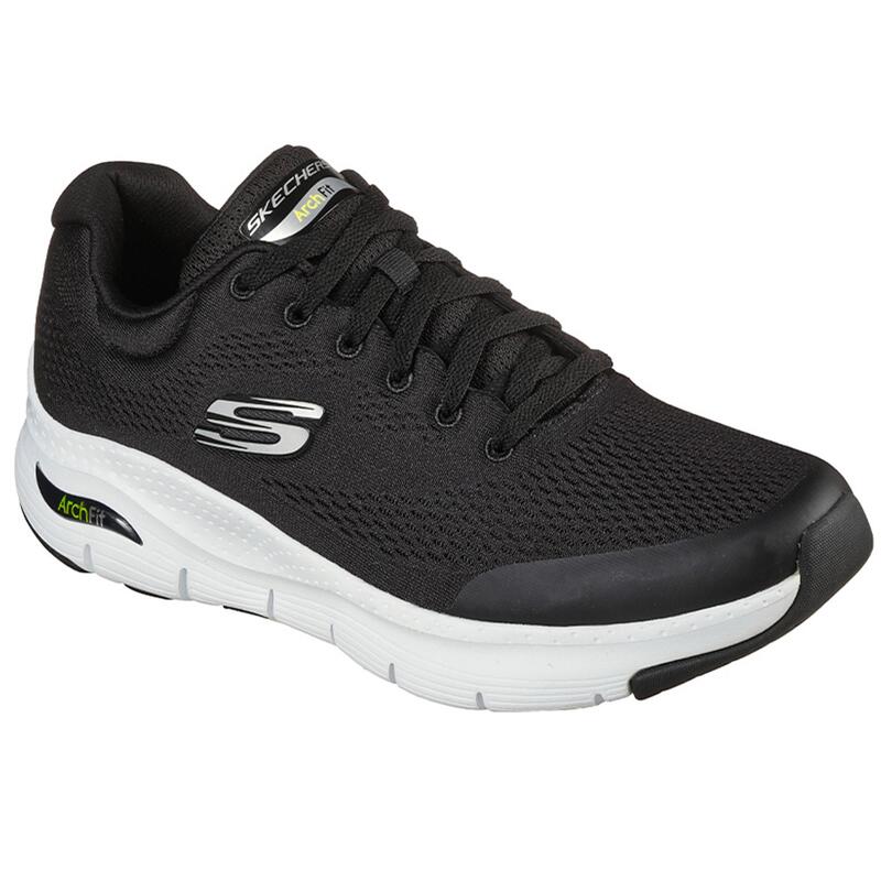 Zapatillas Caminar Hombre Skechers Arch Fit Negras con Cordones