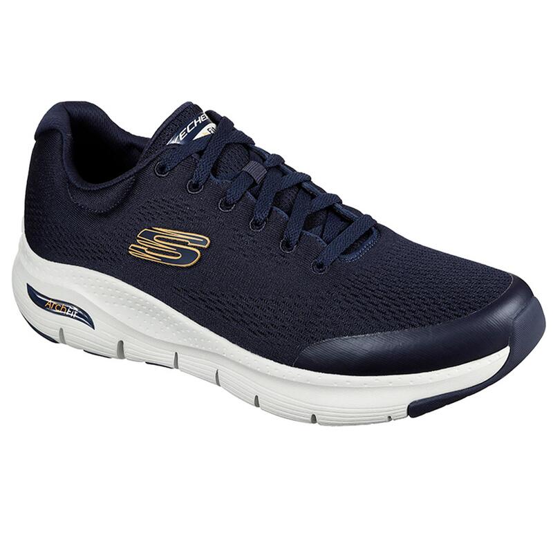 Zapatillas Deportivas Caminar Hombre Skechers 232040_NVY Azul Marino Cordones