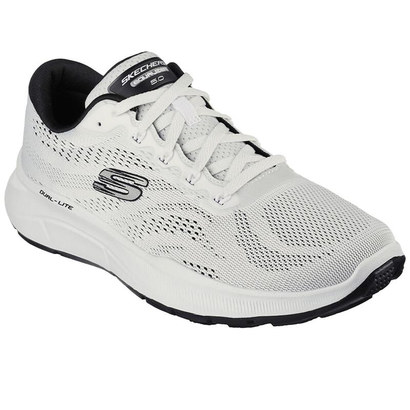 Zapatillas Deportivas Caminar Hombre Skechers 232522_WBK Blancas con Cordones