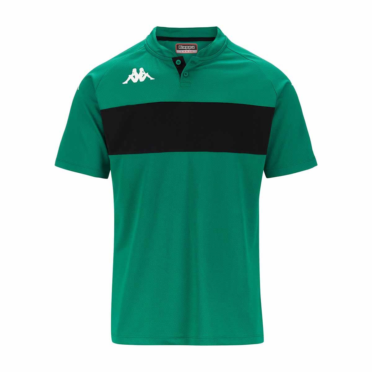 Kappa Polo Dalto Preto Verde da Decathlon