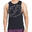 Men LooseFit Print Wicking Anti-Odor Sports Vest Tank Top Singlet - Black