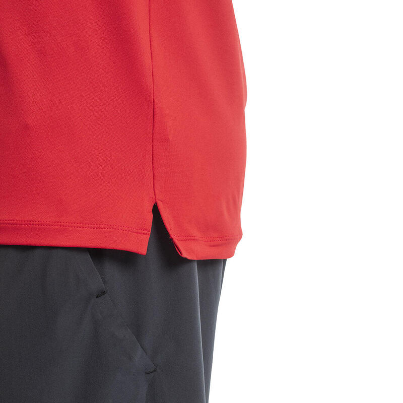 Men SlimFit Print Wicking Anti-Odor Sports Vest Tank Top Singlet - RED