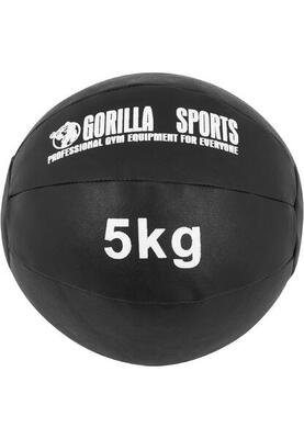 Medizinball aus Leder in Schwarz 1 - 10 kg