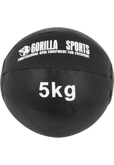 Medizinball aus Leder in Schwarz 1 - 10 kg