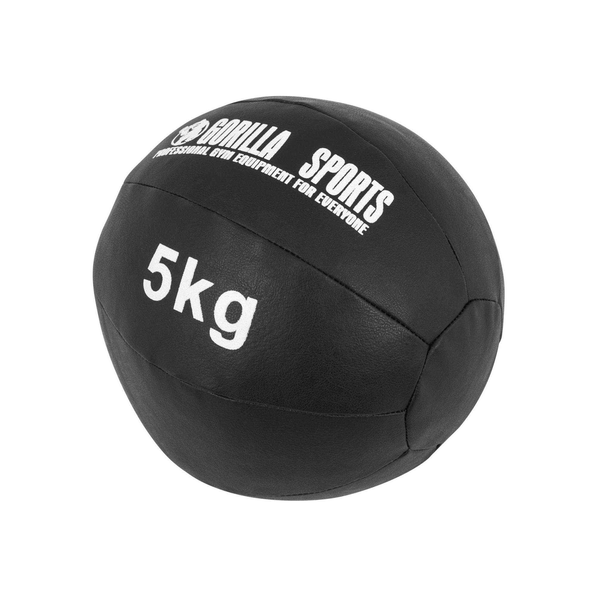 AMAYA Sport Medizinball Mit 2 Griffen | 8 Kg, Schwarz | Für Krafttraining & Functional Fitness