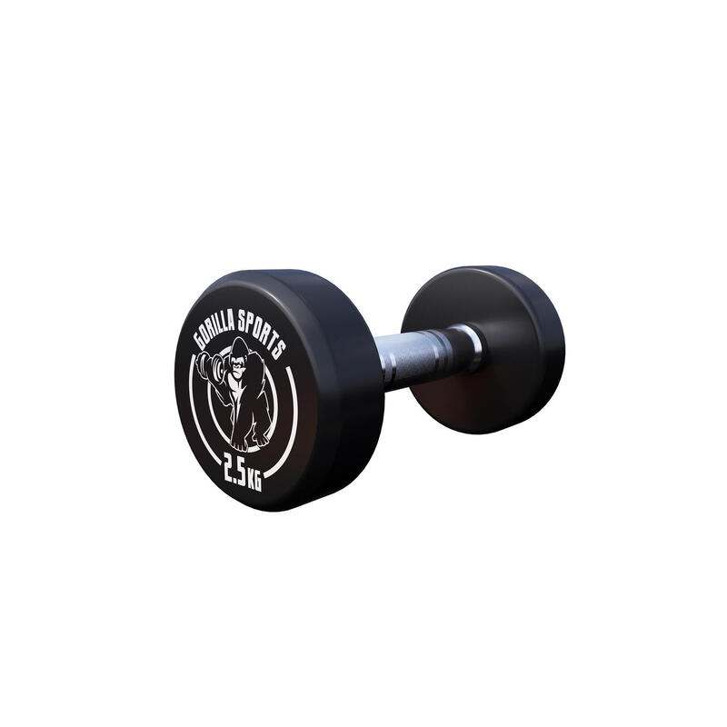 HALTÈRE MONOBLOC ROND | MUSCULATION | AU CHOIX DE 2,5KG À 40 KG