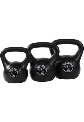 Gorilla sports kettlebells - kunststof - 8 kg, 10 kg & 12 kg - set van 3