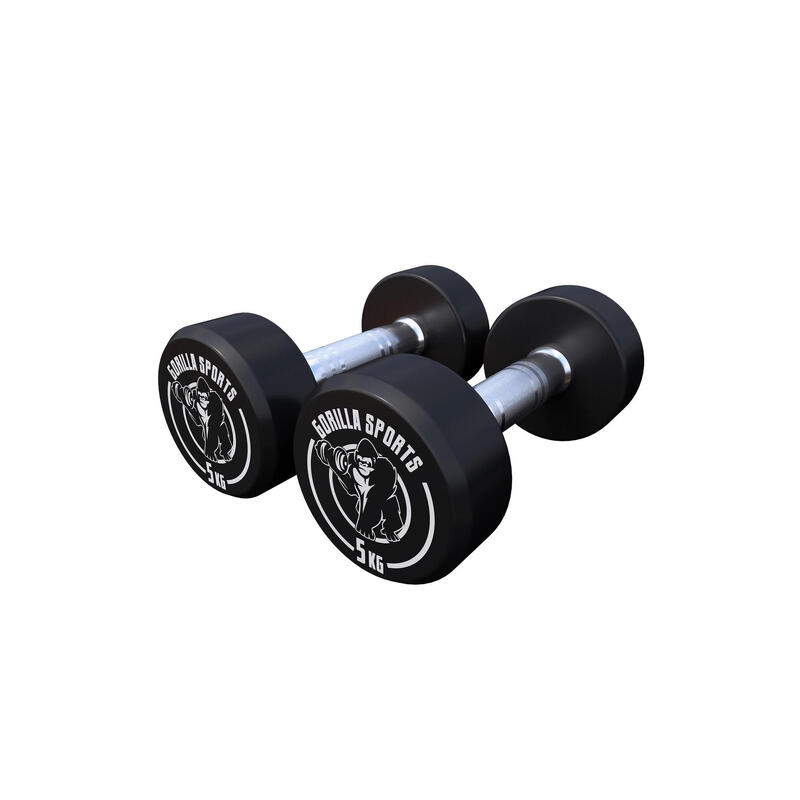 Dumbbell set 10 kg - Halterset - 2x5 kg - Dumbells - Gietijzer